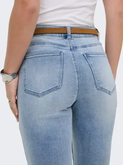 ONLEMILY-MILA Hohe Taille Gerade geschnitten Knöchellang Jeans