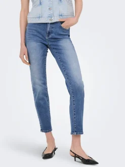 ONLEMILY-MILA Hohe Taille Gerade geschnitten Knöchellang Jeans