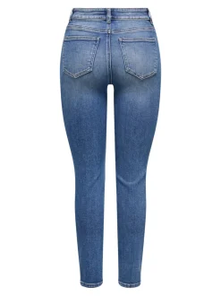 ONLEMILY-MILA Hohe Taille Gerade geschnitten Knöchellang Jeans
