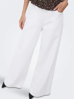 ONLFRANCESCA Mittlere Taille Weiter Beinschnitt Jeans