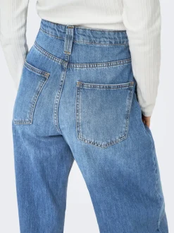 ONLFRANKIE Hohe Taille Barrel Fit Knöchellang Jeans