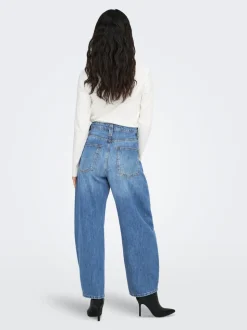 ONLFRANKIE Hohe Taille Barrel Fit Knöchellang Jeans