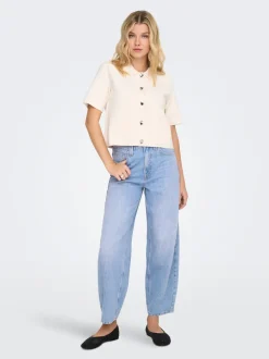 ONLFRANKIE Hohe Taille Barrel Fit Knöchellang Jeans