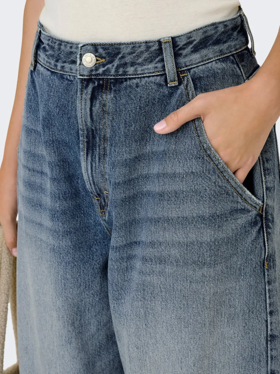 ONLGIA Mittlere Taille Baggy Fit Jeans