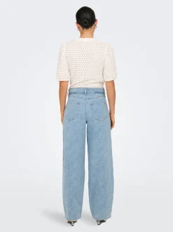ONLGIANNA Mittlere Taille Gerade geschnitten Jeans