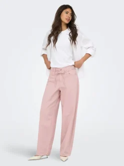 ONLGIANNA-SILLA Locker geschnitten Hose mit weitem Beinschnitt