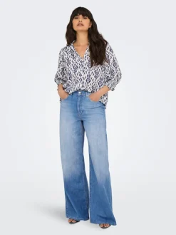 ONLGIULIA Hohe Taille Weiter Beinschnitt Jeans