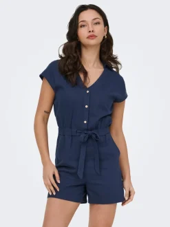 ONLGOA Leinen Playsuit