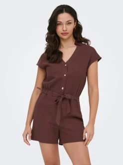ONLGOA Leinen Playsuit