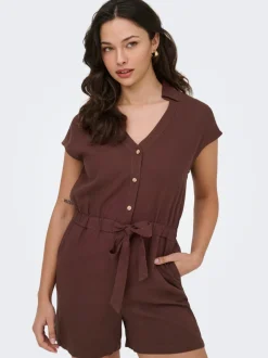 ONLGOA Leinen Playsuit