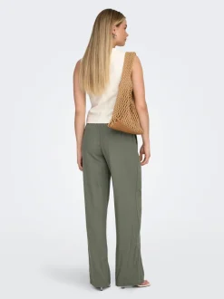 ONLGOA Gerade geschnitten Leinen Hose