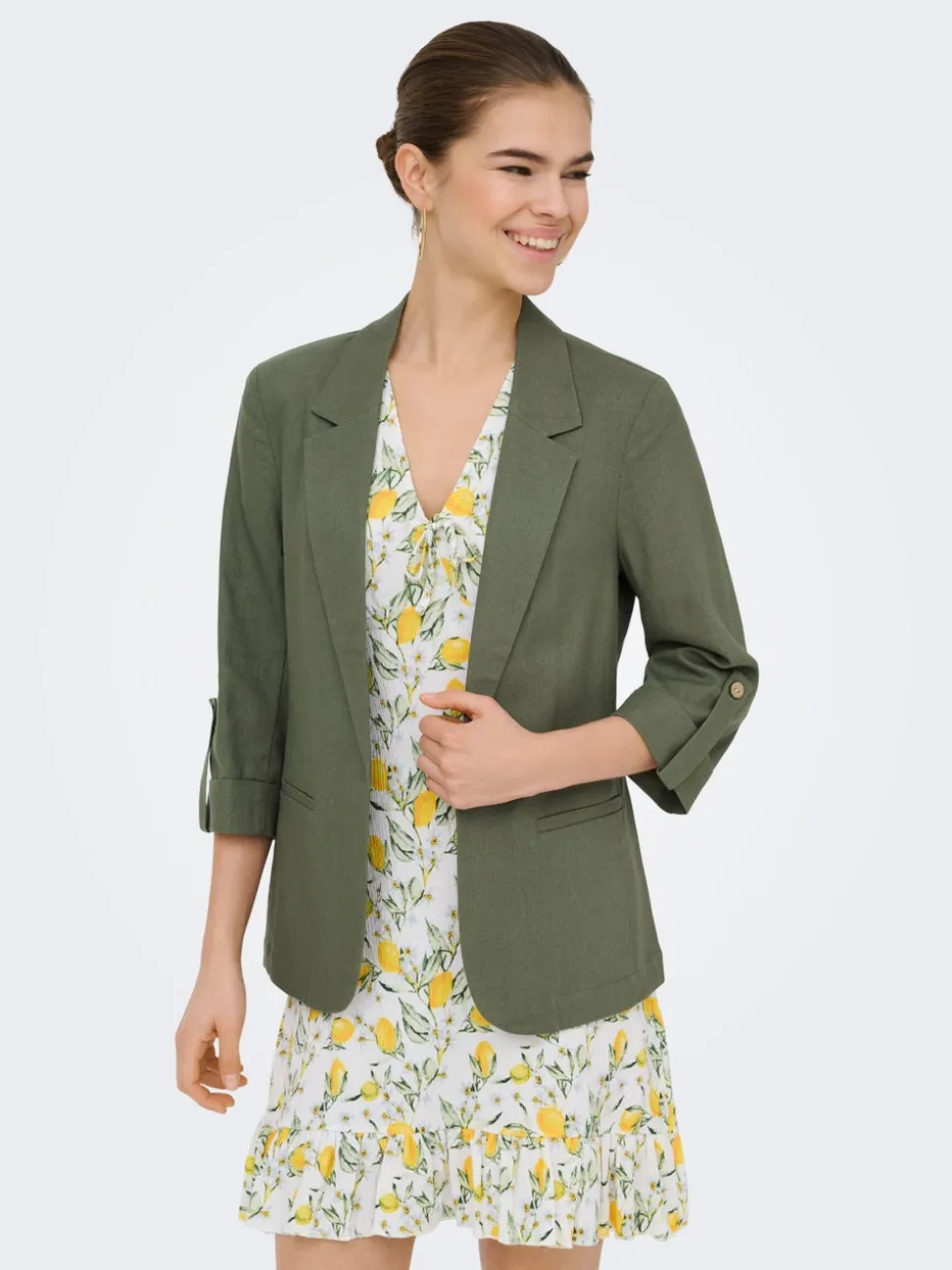 ONLGOA Leinen Blazer