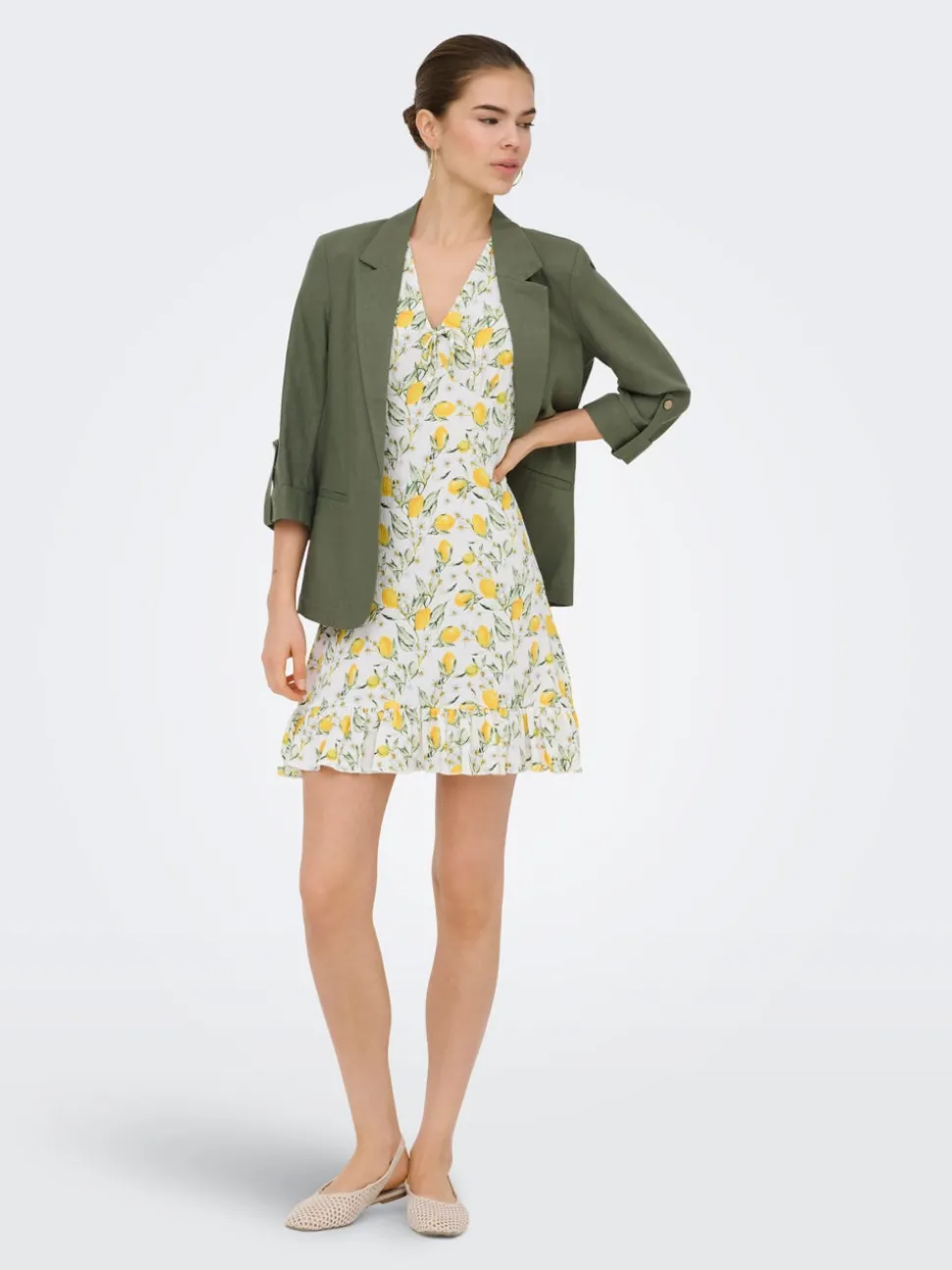 ONLGOA Leinen Blazer