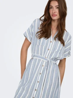 ONLGOA Leinen Kurzes Kleid