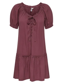 ONLGOA Leinen Kurzes Kleid