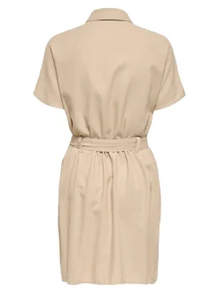 ONLGOA Leinen Kurzes Kleid