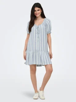 ONLGOA Leinen Kurzes Kleid