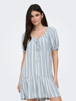 ONLGOA Leinen Kurzes Kleid