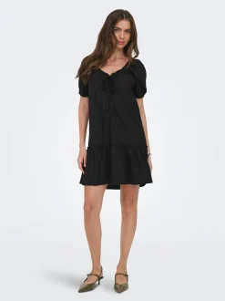 ONLGOA Leinen Kurzes Kleid