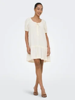 ONLGOA Leinen Kurzes Kleid