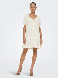 ONLGOA Leinen Kurzes Kleid