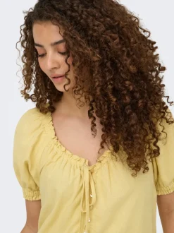 ONLGOA Leinen Kurzes Kleid