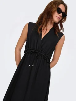 ONLGOA Leinen Langes Kleid