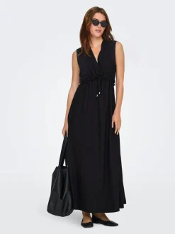 ONLGOA Leinen Langes Kleid