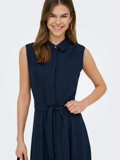 ONLGOA Leinen Langes Kleid