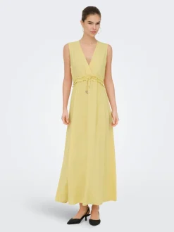 ONLGOA Leinen Langes Kleid