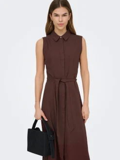 ONLGOA Leinen Langes Kleid