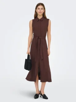 ONLGOA Leinen Langes Kleid
