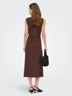 ONLGOA Leinen Langes Kleid