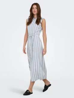 ONLGOA Leinen Langes Kleid
