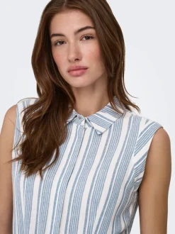 ONLGOA Leinen Langes Kleid