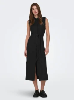 ONLGOA Leinen Langes Kleid