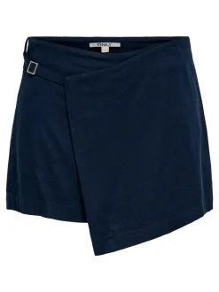 ONLGOA Leinen Rock mit Shorts Kurzer Rock