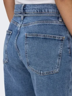 ONLGYPSY Hohe Taille Gerade geschnittener Slim Fit Jeans