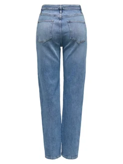 ONLGYPSY Hohe Taille Gerade geschnittener Slim Fit Jeans