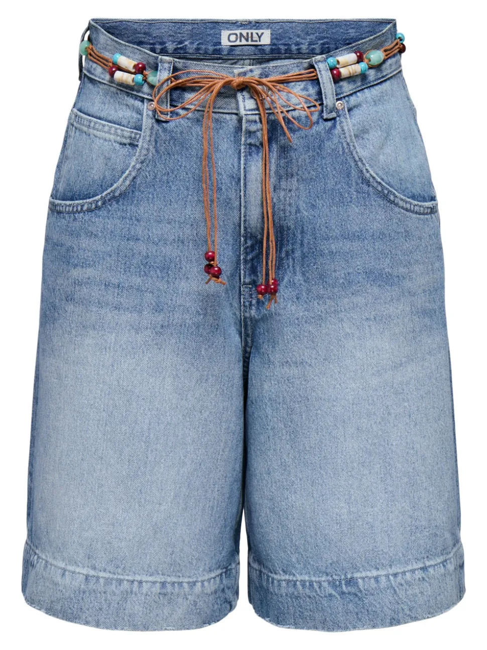ONLHOLLIE Hohe Taille Normal geschnitten Jeans-Shorts