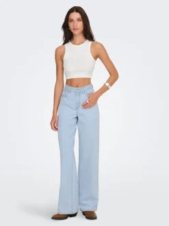 ONLHOPE Hohe Taille Weiter Beinschnitt Jeans