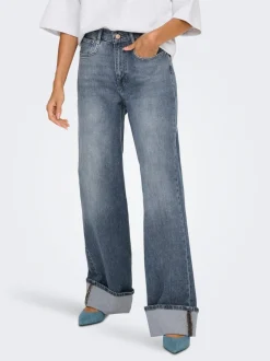 ONLHOPE Hohe Taille Weiter Beinschnitt Jeans