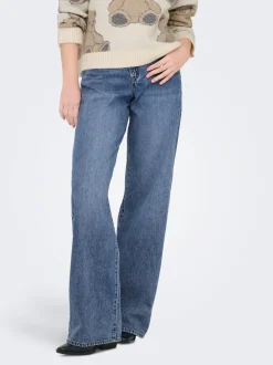 ONLHOPE Mittlere Taille Weiter Beinschnitt Jeans