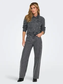 ONLHUDSON Mittlere Taille Weiter Beinschnitt Jeans