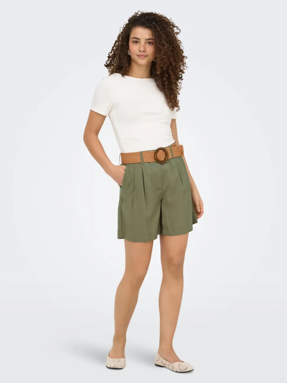 ONLIBIZA Hohe Taille Normal geschnitten Bermuda Shorts