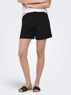 ONLITA Hohe Taille Normal geschnitten Leinen Bermuda Shorts