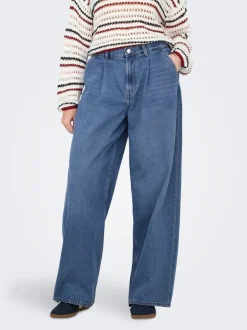 ONLIVY Mittlere Taille Weiter Beinschnitt Jeans