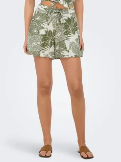 ONLJAKIRI Normal geschnitten Leinen Shorts