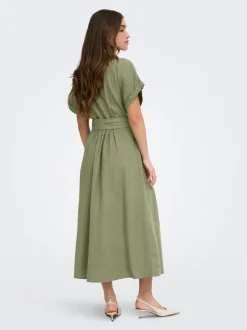ONLJAKIRI Leinen Langes Kleid