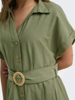 ONLJAKIRI Leinen Langes Kleid